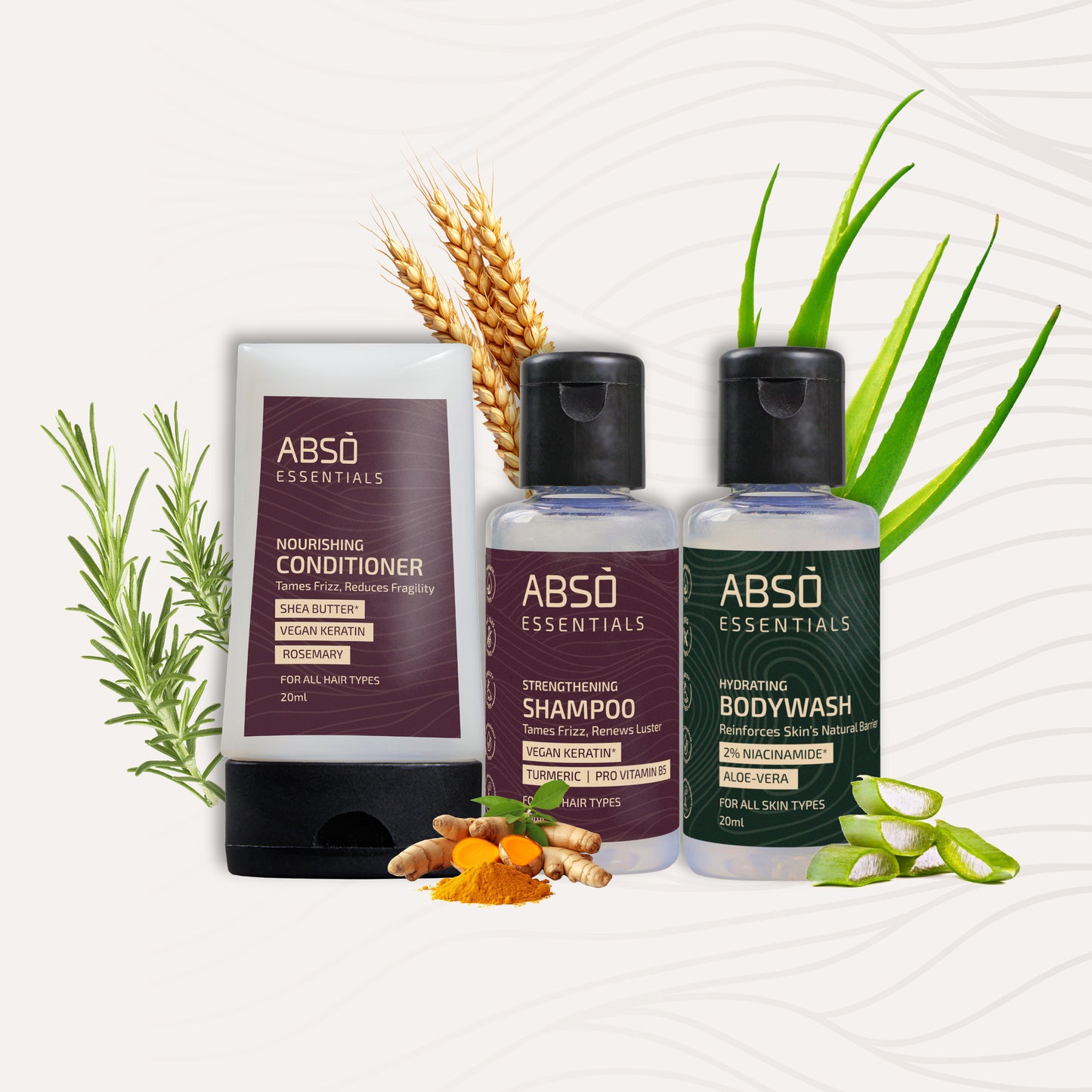 Shower Routine Combo -Trial and Travel size 20 ml